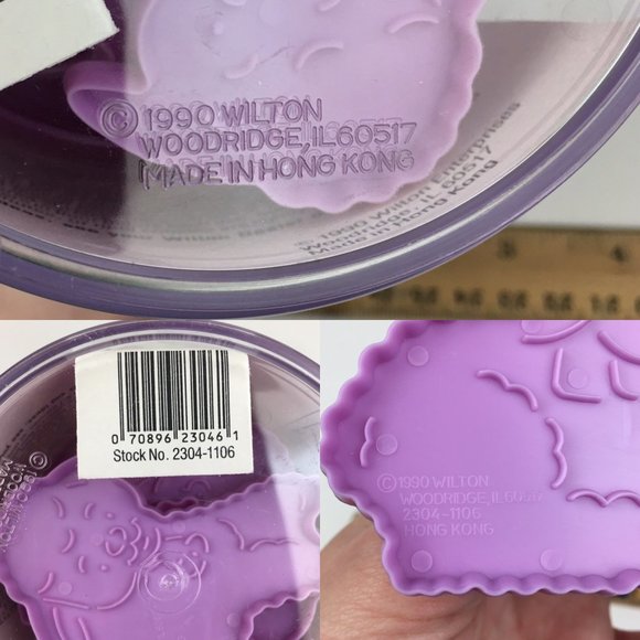 Vtg 1990 Wilton 10 Easter Treats Cookie Cutters Spring Plastic w Orig Container - Picture 11 of 12